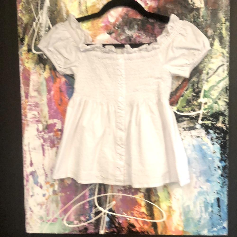 White cotton top